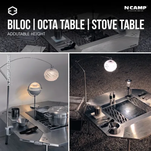 BILOC OCTA TABLE STOVE TABLE ADDUTABLE HEIGHT