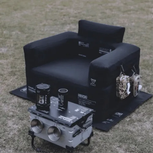 BONFLAG Tactical Air Sofa 1P Premium Camping Gear Black1