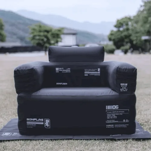 BONFLAG Tactical Air Sofa 1P Premium Camping Gear Black2