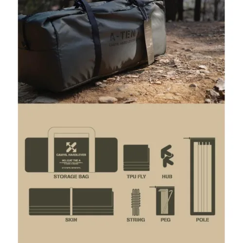 Alternative view of 🇰🇷Camvil Hard Lever Type A Tent Tan Inner Tent Cotton Tent 2.0🇰🇷