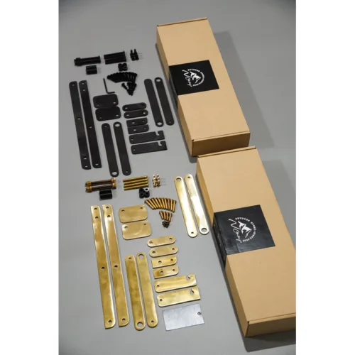 Alternative view of kermir chair accessories brass fullset & spacer full set