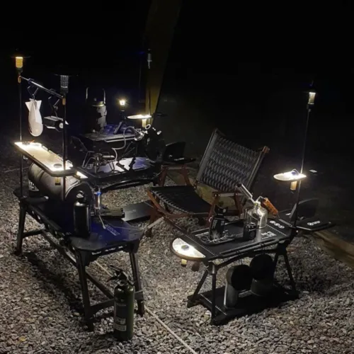 🇰🇷On u life Maitan Camping Golzero Lantern Side Auxiliary Wood Shelf Folding Table🇰🇷