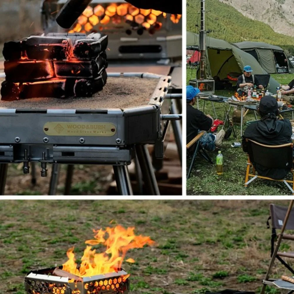 🇰🇷Wood and Burn Landmark M Premium Height-adged Camping IGT Fire Power🇰🇷 - Image 5