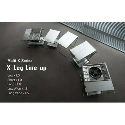 🇰🇷Camaforce X Leg 1.5 unit Silver Stainless IGT Table Minimal Side Basket Flat Burner Stand