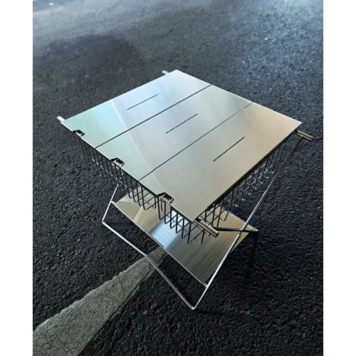 🇰🇷Camaforce X Leg 1.5 unit Silver Stainless IGT Table Minimal Side Basket Flat Burner Stand