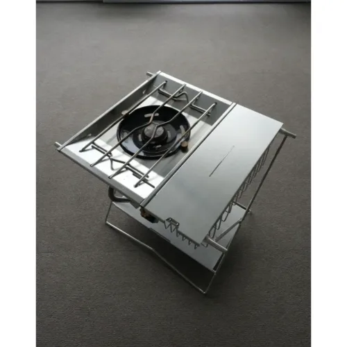 🇰🇷Camaforce X Leg 1.5 unit Silver Stainless IGT Table Minimal Side Basket Flat Burner Stand