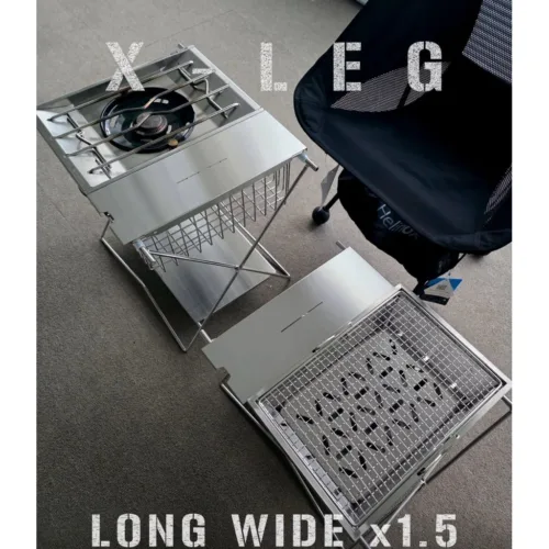 🇰🇷Camaforce X Leg 1.5 unit Silver Stainless IGT Table Minimal Side Basket Flat Burner Stand