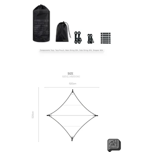 ❗️พร้อมส่ง❗️🇰🇷Hypnotize247 CLASSIC THE BLACK WING TARP🇰🇷