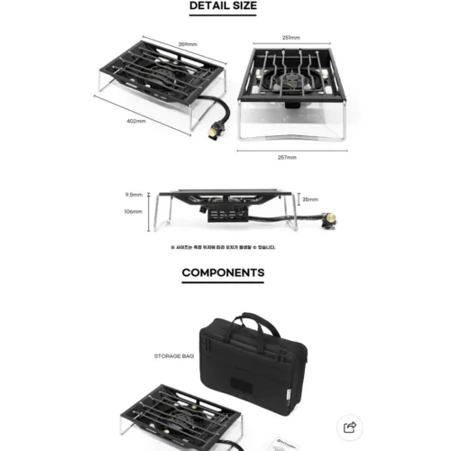 ❗️พร้อมส่ง❗️🇰🇷N.I.P Outdoor Power Flat Burner Black / IGT🇰🇷