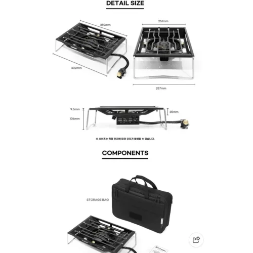 ❗️พร้อมส่ง❗️🇰🇷N.I.P Outdoor Power Flat Burner Black / IGT🇰🇷