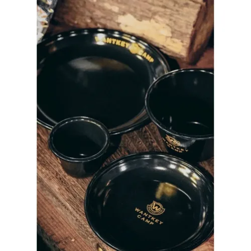 ❗️พร้อมส่ง❗️🇯🇵Wantkey camp Cup and plate set🇯🇵