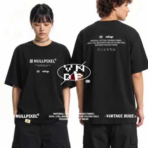 🇹🇼NULLPIXEL® X VINTAGE DUDE® T-Shirt OVDNP CREATVE RIGHTS🇹🇼