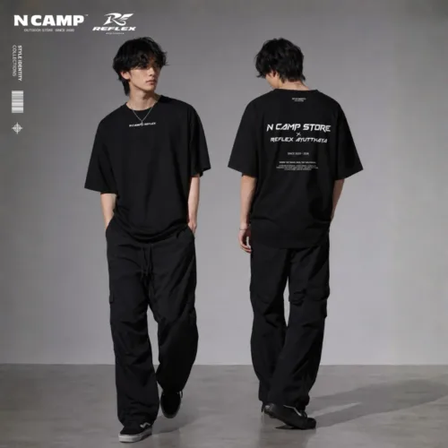 Alternative view of 🇹🇭N CAMP STORE x REFLEX AYUTTHAYA OVERSIZED T-SHIRT MODEL 2🇹🇭
