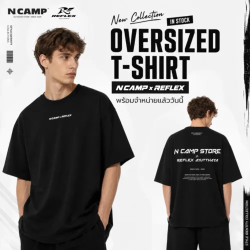 🇹🇭N CAMP STORE x REFLEX AYUTTHAYA OVERSIZED T-SHIRT MODEL 2🇹🇭 - Image 5